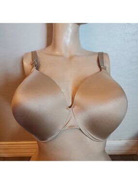 Soma Vanishing Back Full Coverage Bra 40DD Nude Underwire Lined